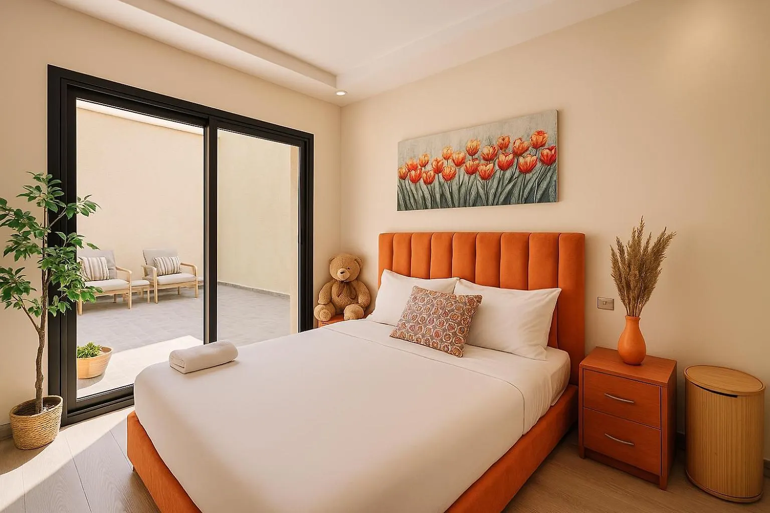 Cosy Patio Sunny 2Br - New Building - Near Oasis Train Station Apartment Casablanca